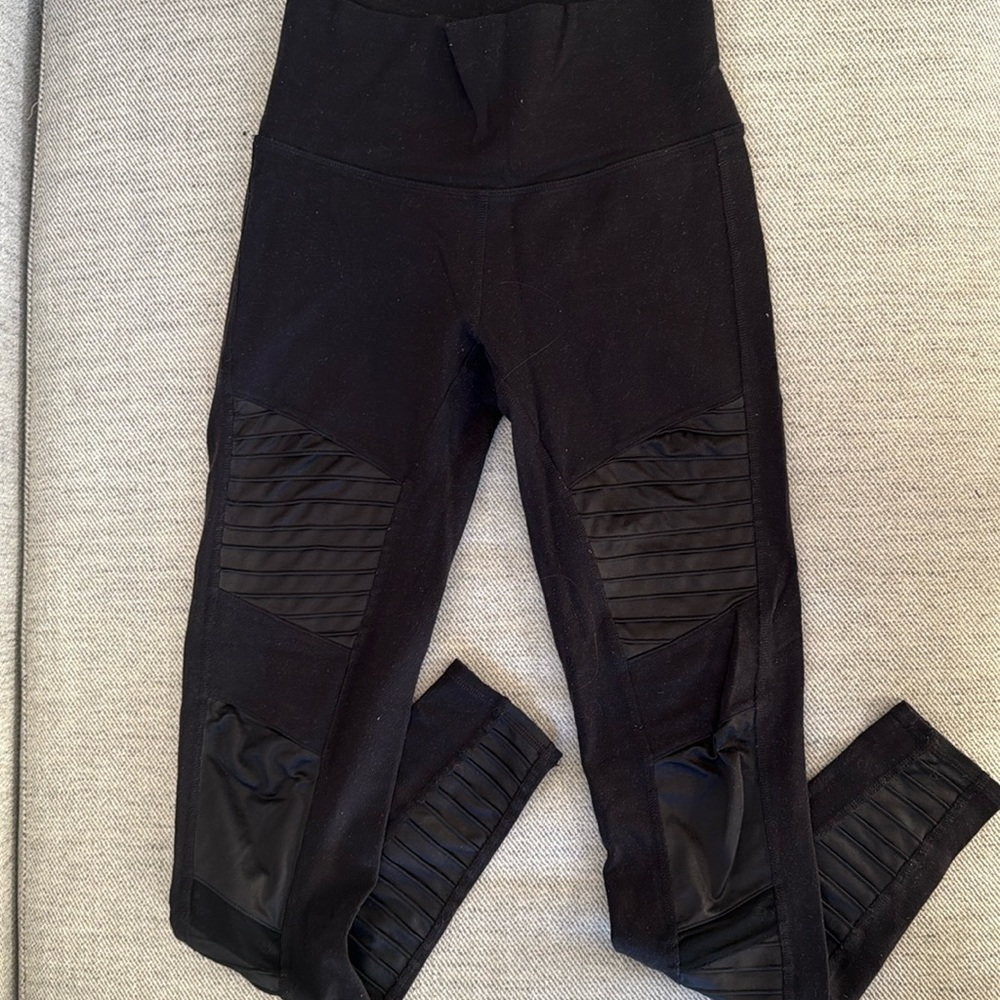 Alo black moto leggings
